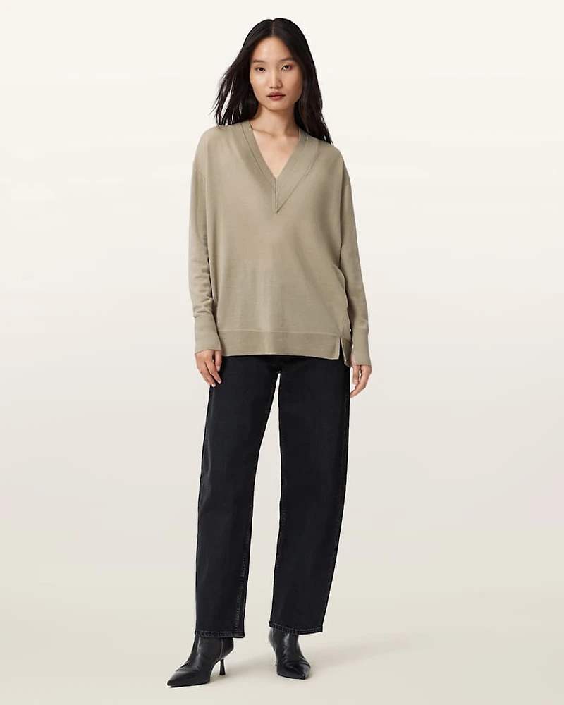 Bern V-Neck Wool Jumper