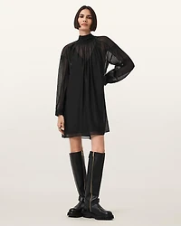 Pearla High Neck Mini Dress