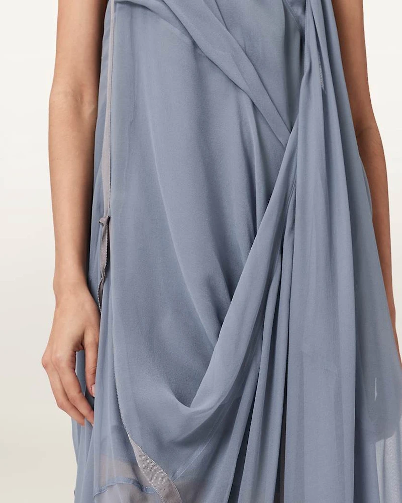 Parachute Limited Edition Draped Silk Maxi Dress