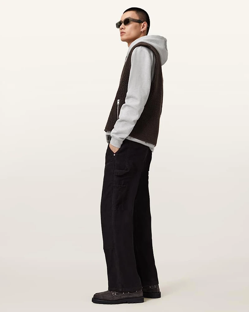 Waved Relaxed Fit Hoodie