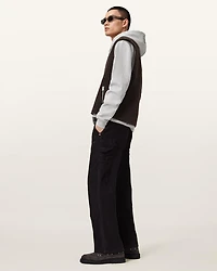 Waved Relaxed Fit Hoodie