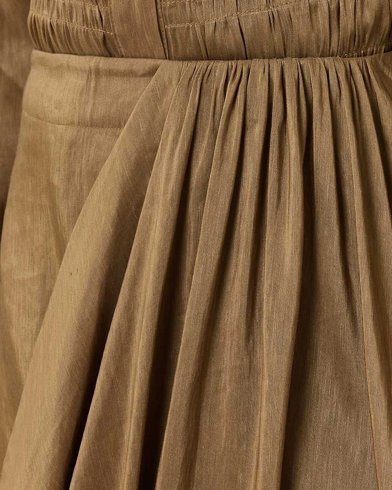 Nia Draped Midi Skirt