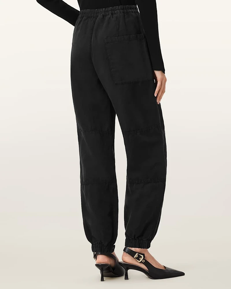 Val Cargo Linen Blend Trousers