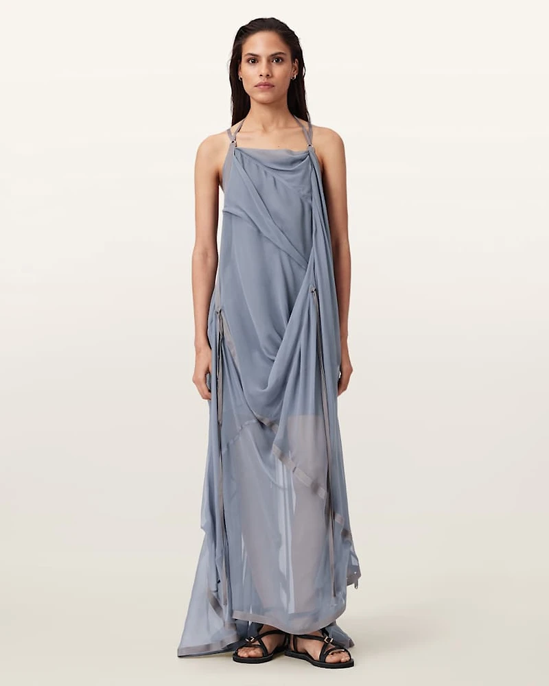 Parachute Limited Edition Draped Silk Maxi Dress