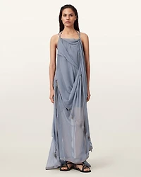 Parachute Limited Edition Draped Silk Maxi Dress