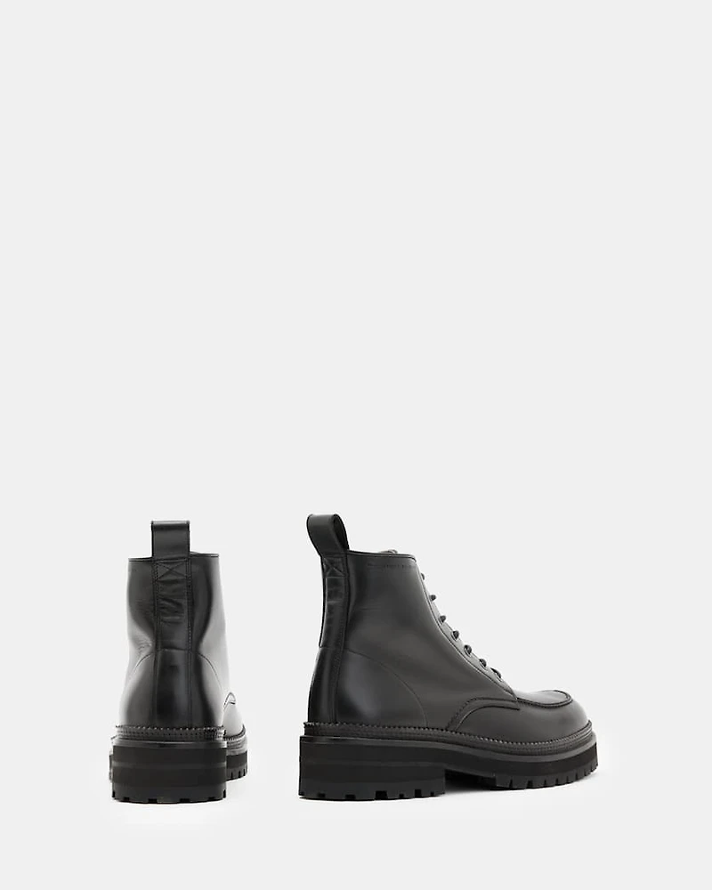 Castle Lace Up Leather Boots