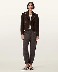 Val Linen Blend Cargo Trousers