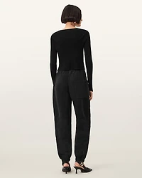 Val Cargo Linen Blend Trousers