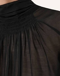 Pearla High Neck Sheer Top