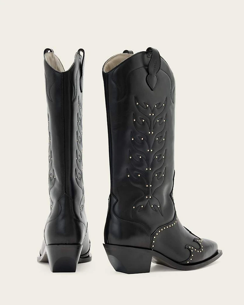 Dolly Studded Leather Boots