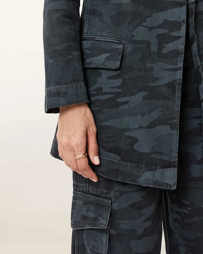 Aleida Lightweight Tri Denim Blazer