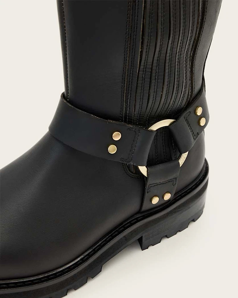 Maddie Knee High Leather Boots