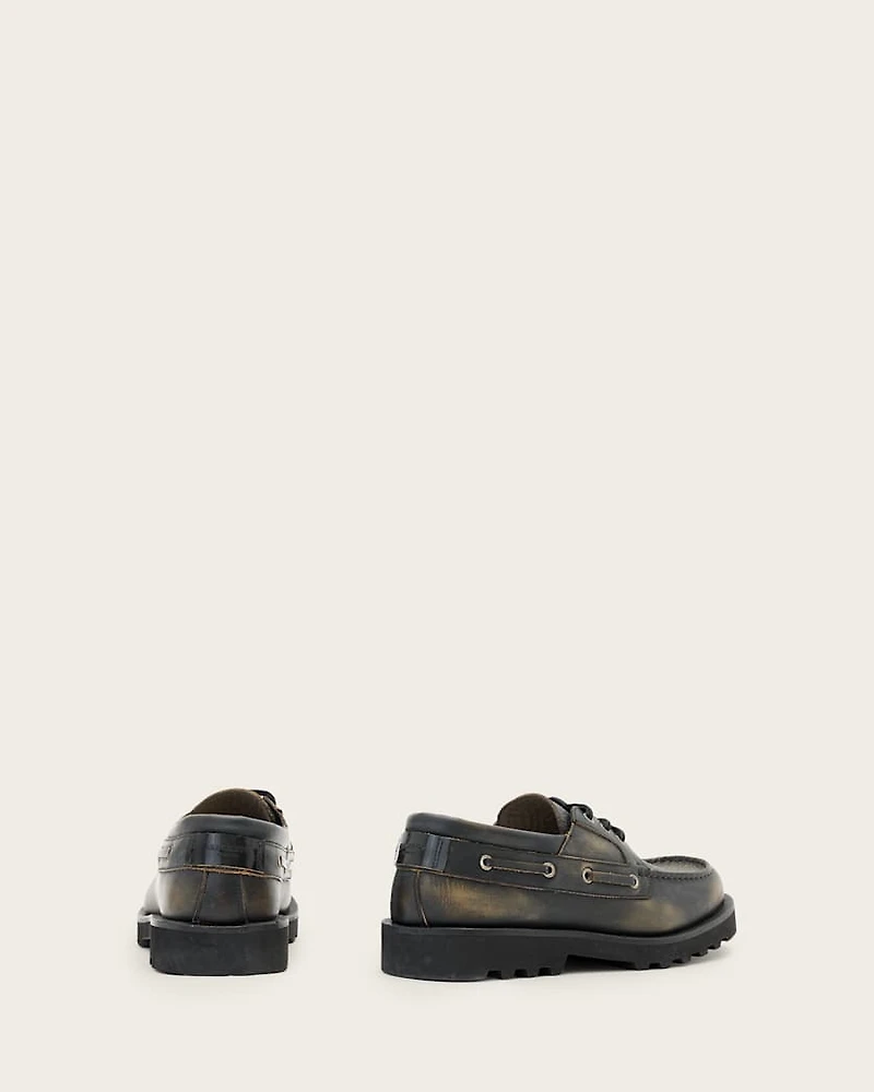 Skiff Leather Boat Shoes