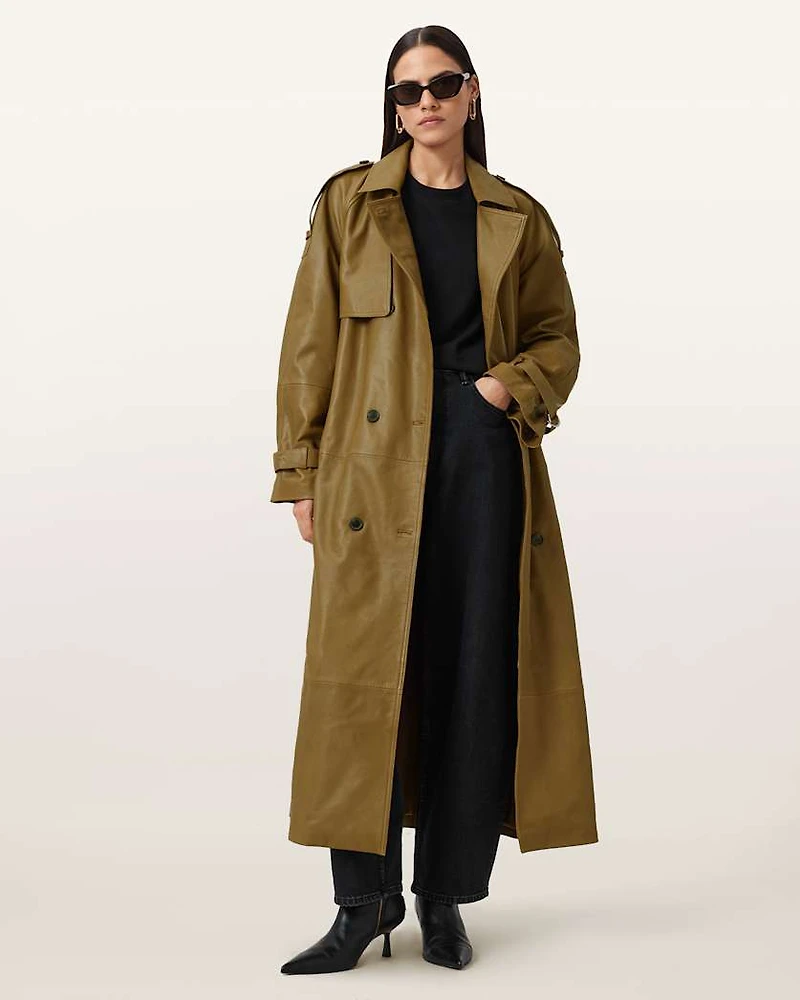 Reed Leather Trench
