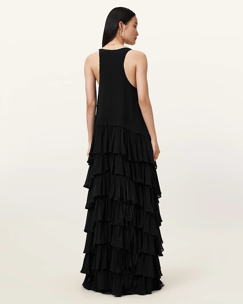 Cavarly Tiered Ruffle Maxi Dress