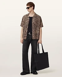 Leopardone Linen Blend Shirt