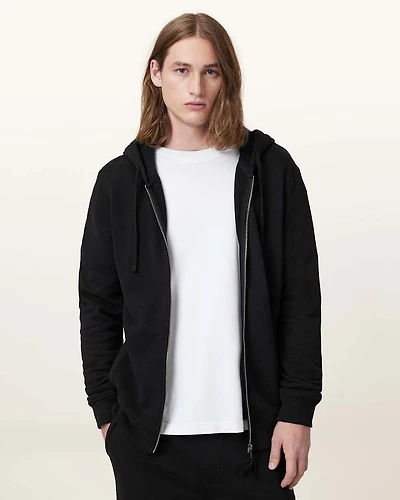 Raven Zip Up Ramskull Hoodie