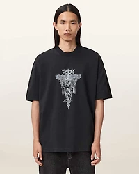 Swords Oversized Graphic T-Shirt