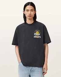 Cove Crayon Graphic Oversized T-Shirt