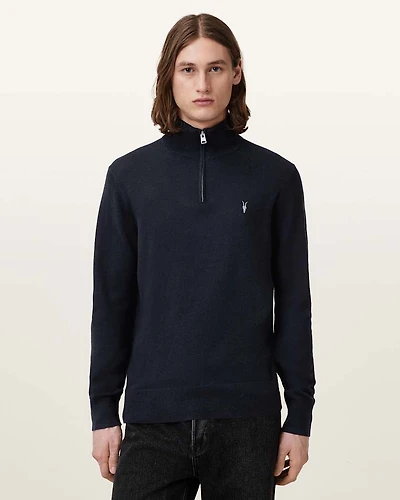 Kilburn Zip Funnel Neck Ramskull Jumper