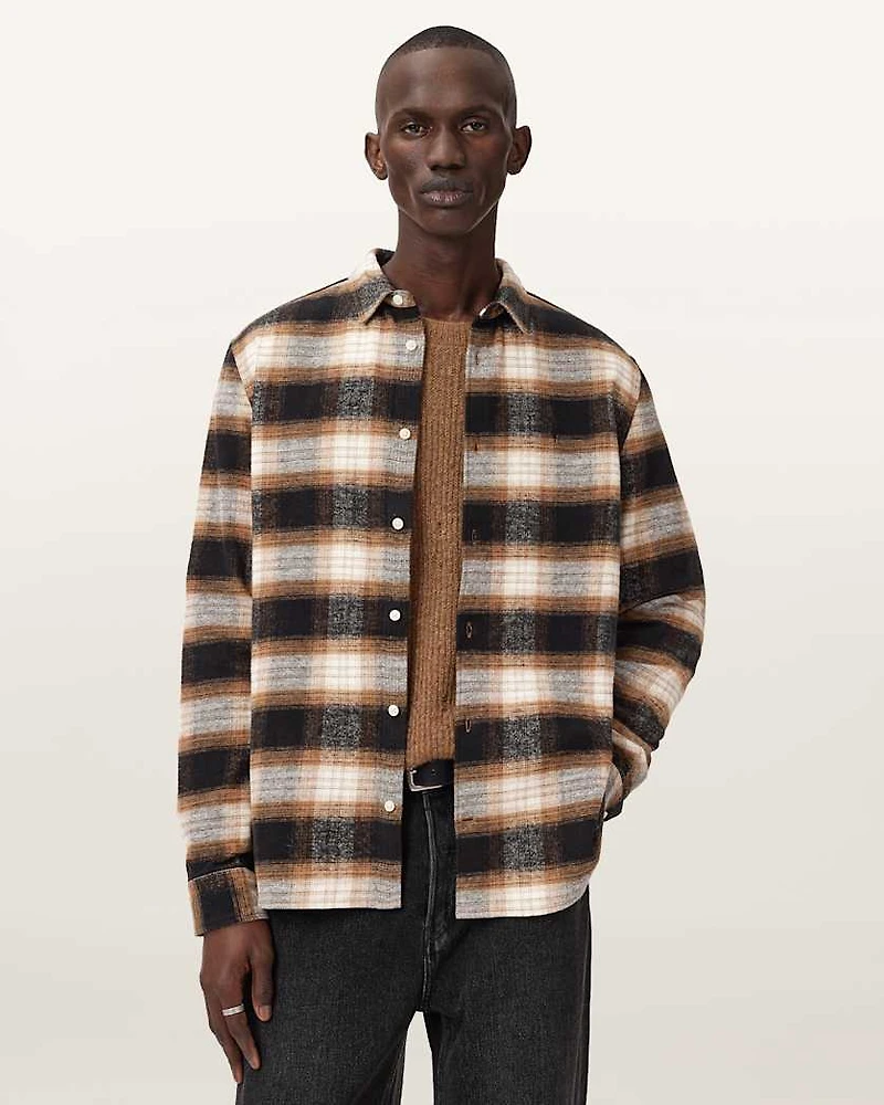 Mercy Checked Relaxed Fit Ramskull Shirt