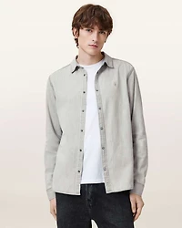 Gleason Press Stud Ramskull Denim Shirt