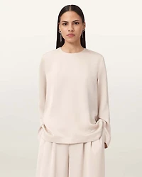 Leanne Satin Relaxed Top