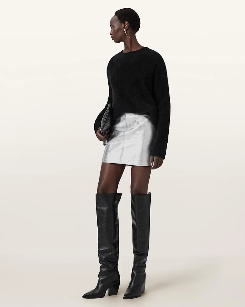 Renai Leather Mini Skirt