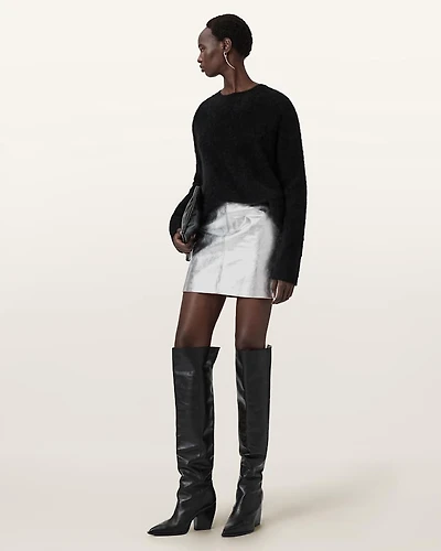 Renai Leather Mini Skirt