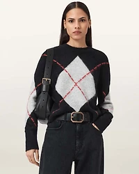 Lou Argyle Wool Jumper
