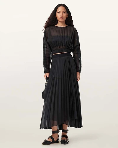 Micaela Pleated Skirt