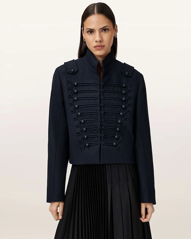 Rummy Cropped Wool Blend Jacket