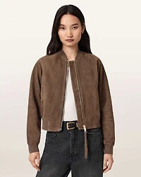 Orten Suede Bomber Jacket