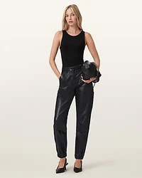El Leather Carpenter Trousers