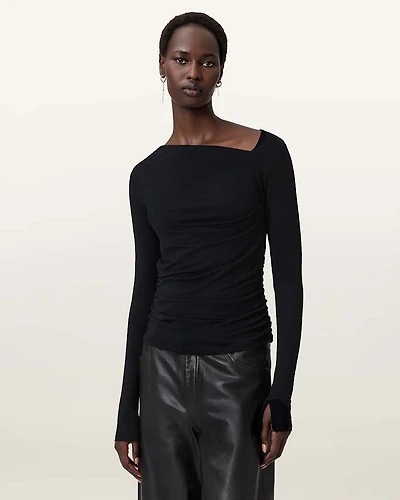 Seyma Jersey Bodycon Top
