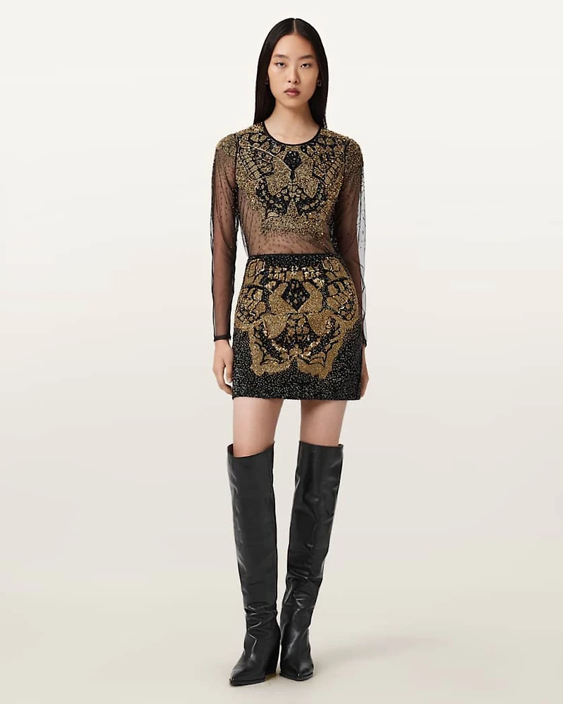 Jamilia Embellished Mini Skirt