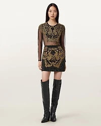 Jamilia Embellished Mini Skirt