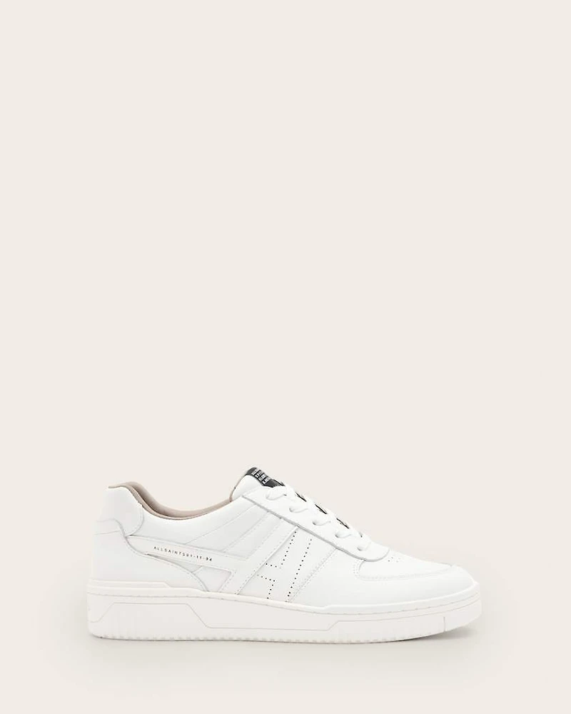 Vix Low Top Round Toe Leather Trainers