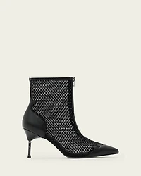 Natasha Mesh Leather Boots