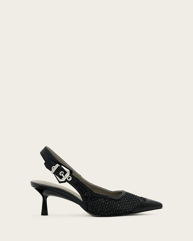 Idiya Mesh Slingback Shoes