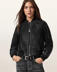 Orten 94 Leather Bomber Jacket