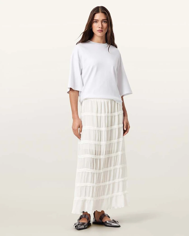 Lila Tiered Midi Skirt