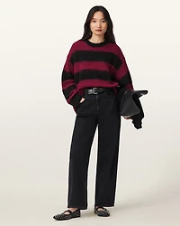 Onyx Striped Relaxed Jumper