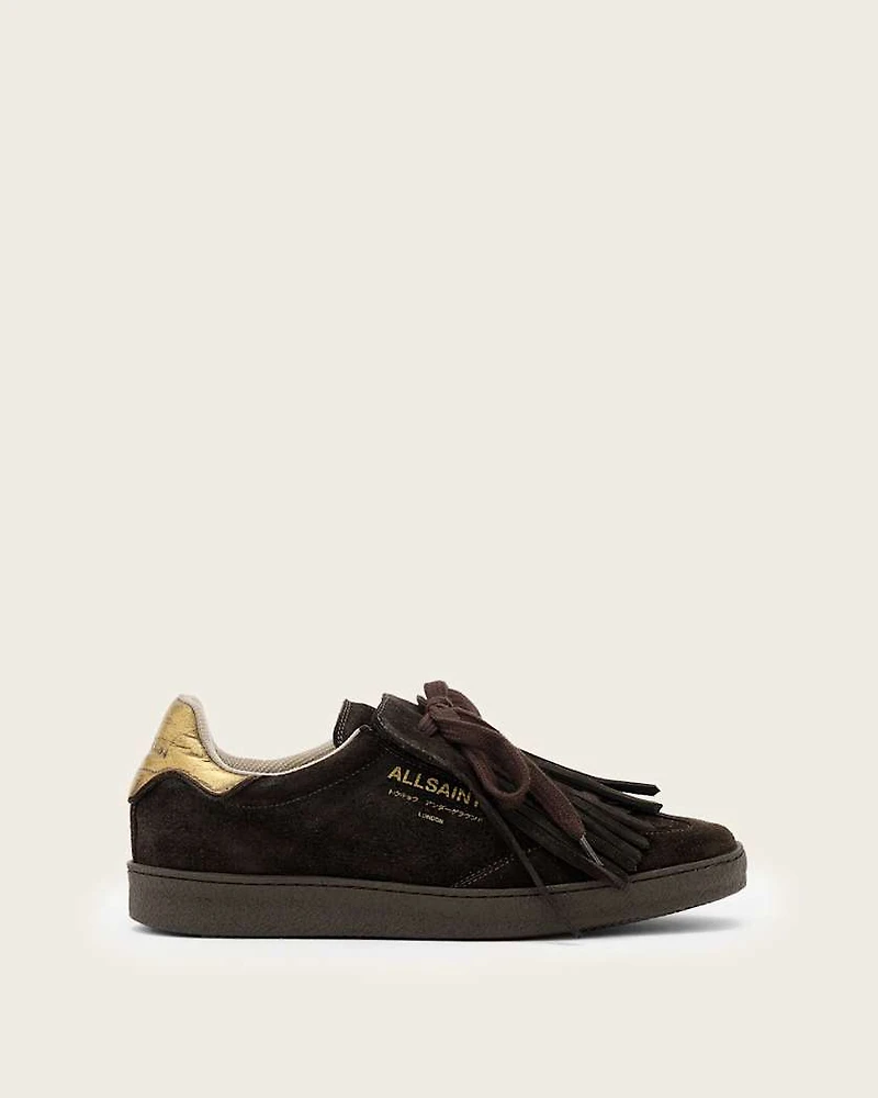 Thelma Fringe Leather Low Top Trainers