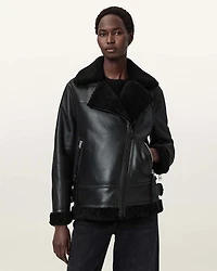 Sola Shearling Biker Jacket