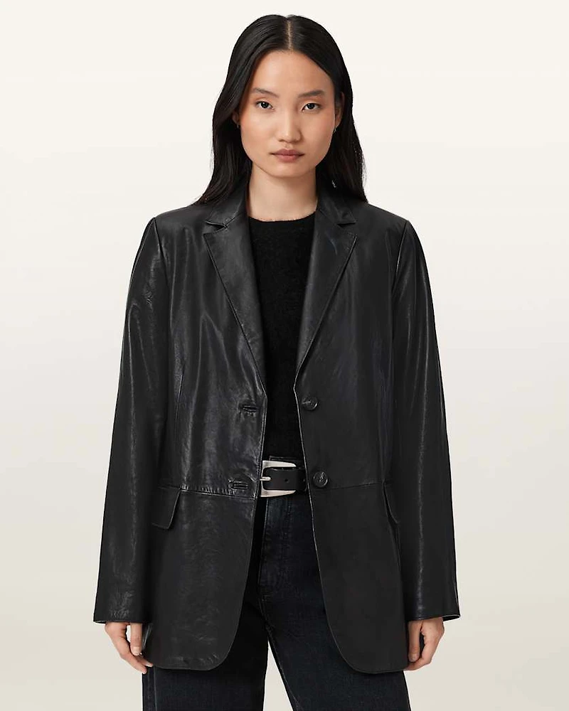 Arna Leather Blazer