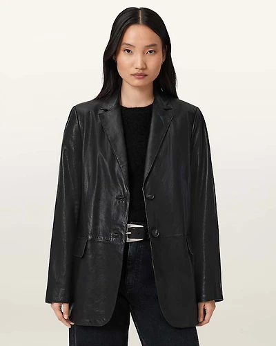 Arna Leather Blazer