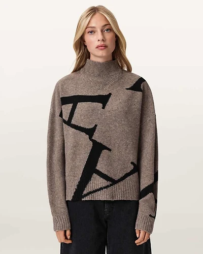 A Star Wool Blend Jumper