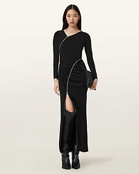 Elsie Zipper Maxi Dress