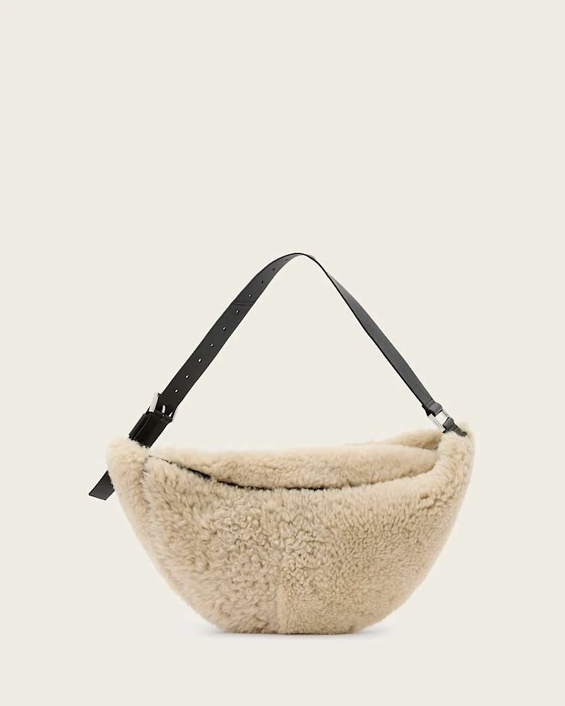Luna Shearling Shoulder Bag